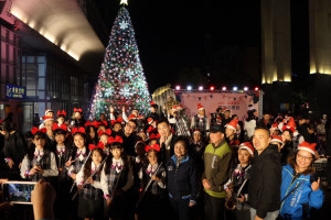 豐原最高耶誕樹點燈。