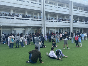 英文測驗能力報名踴躍。（同德高中提供）