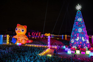 貓咪的世界是今年點燈主題。（縣府提供）