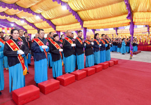 苗栗5天龍華聖會　鍾東錦率縣府主官管行儒宗三獻禮祝壽