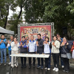 王副縣長與嘉賓一同邀大眾來體驗好好告別2025。（記者扶小萍攝）