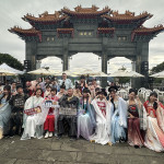 縣府首辦寺廟與傳統漢服多元體驗受到歡迎。（記者扶小萍攝）