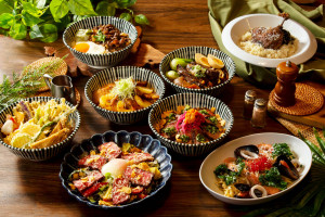 捷絲旅台南虎山館過年特定餐期推出新春聚會「節慶菜單」，包含海膽鮮蝦義大利麵、西瓜綿油封鴨腿燉飯及燒烤牛小排丼飯等多樣選擇