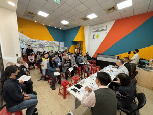 嘉義市府都市發展處114年12月29日在「小小北都市更新駐點工作站」舉辦公開展覽說明會／嘉義市府提供