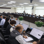 許縣長主持縣務會議，並歡迎全國遊客過年到南投旅遊體驗不同風情。（記者扶小萍攝）