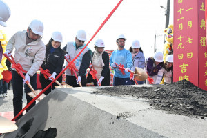 縣府投入4,875萬元「加錫排水一期治理」動土　640公尺箱涵強化秀水、大村防洪力。圖／彰化縣政府提供