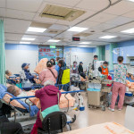 冷氣團來襲，急診病患明顯增加，醫護人員忙碌照護患者。圖／彰基醫院提供