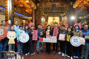 西螺福興宮今天舉行「2026台北信義年貨大街暨西螺太平媽祖走春賜福」行前記者會／翻攝照片