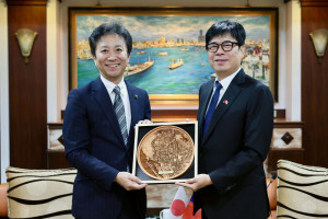 日本富山縣冰見市長訪高　陳其邁：持續深化友好關係