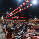 寶島時代村邀公社福等團體感恩餐會。（記者扶小萍攝）