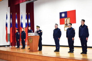 桃園分局舉行六位新任所長聯合布達典禮，由王智民分局長主持典禮。