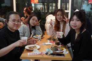 中華大學國際學園「新年圍爐」體驗活動。