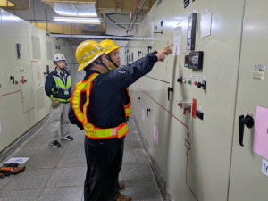 台電桃園區處派員至桃園機場進行春節專案檢查
