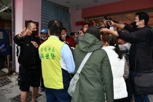 彰化市長林世賢聽取大埔路民眾心聲。圖／彰化市公所提供