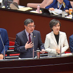 行政院長卓榮泰3日赴立法院台美關稅談判結果及其影響專案報告。（圖／行政院發言人室）