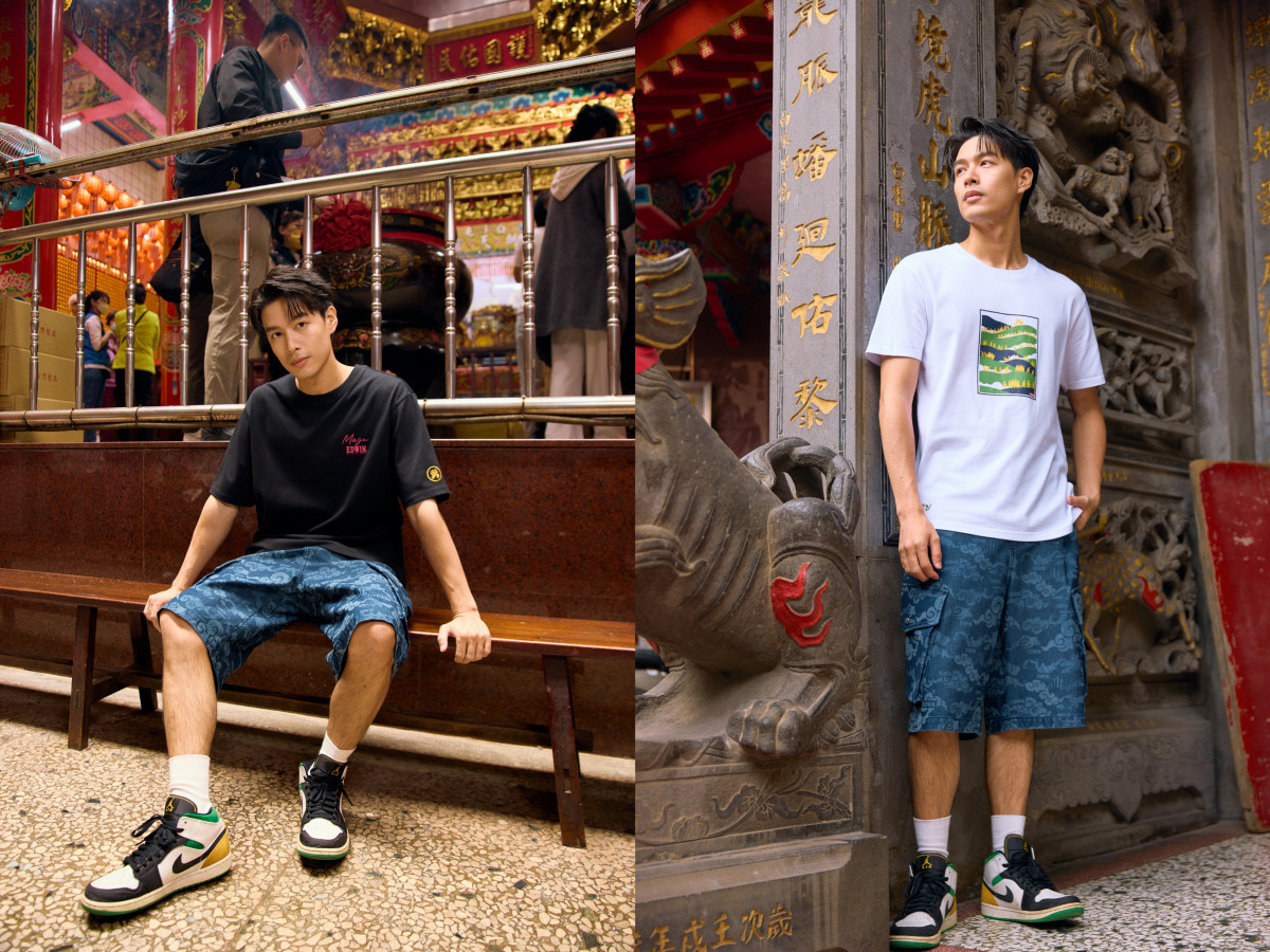 白沙屯聯名系列-演員黃丞邦示範-進香之旅短T、粉紅超跑吸濕排汗短袖T。