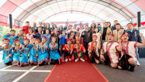 桃園市楊梅區原住民多功能文化傳承場域完工典禮大合影。