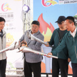 嘉義縣政府今天舉行115年全國中等學校運動會聖火引燃典禮／嘉義縣府提供