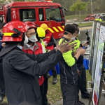 消防單位說明台電竹園超高壓變電所火警狀況。