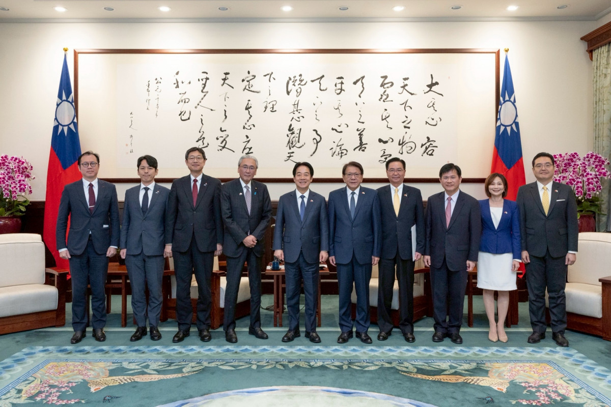 總統賴清德接見日本「日華議員懇談會」會長古屋圭司眾議員乙行。（圖／總統府Flickr）