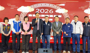 桃園市長張善政致詞。