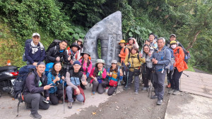 瓦拉米步道口。（玉管處提供）