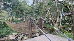 古圳步道吊橋。