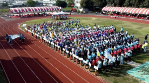 名間各村與社區組隊參與鄉運。（名間鄉公所提供）