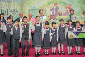 桃園市長張善政出席「2026桃園藝企合作藝術平權計畫」記者會。