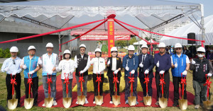 雲林縣政府今(26)日舉行「雲林溪周邊空間環境活化－水濱療癒花園暨生態教育園區工程」動土典禮／雲縣府提供