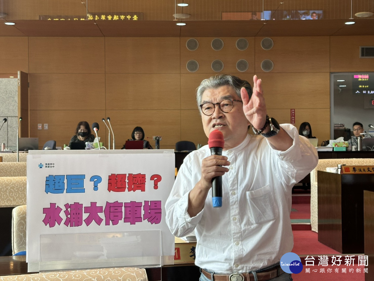 李中質疑台中超巨蛋選址失當