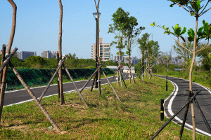 老街溪右岸芝和橋至領航南橋護岸新建工程竣工啟用。