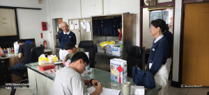 慈濟幹細胞志願抽血建檔，楊梅警熱血響應。