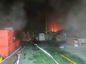 消防局現場救災。