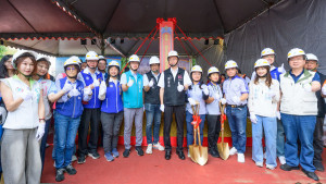 桃園區國強一街至文中路道路開闢工程動土典禮。