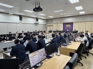 新竹市警察局召開「115年地方公職人員選舉查察賄選重點工作提示」會議。