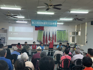 水利署第二河川分署辦理防汛實兵演練。