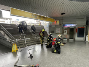 強化車站防災韌性　基隆火車站火警實兵演練結合自衛消防編組