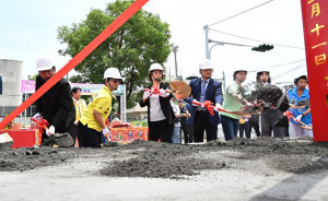 中央地方攜手投入2.18億，田尾全齡照護衛福大樓動土啟建。圖／彰化縣政府提供