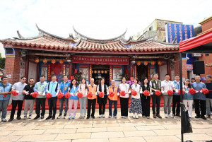 200年古廟大變身，鹿港地藏王廟彩繪修復亮相。圖／彰化縣政府提供