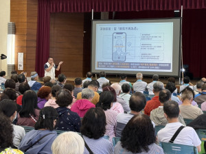 竹市警結合「115年里鄰長研習」課程，進行識詐宣導。