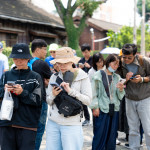 嘉義市區湧入許多遊玩皮克敏的人潮／嘉義市府提供