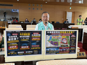 曾朝榮議員表示，「超巨蛋」為了盧秀燕「個人政治宣傳」，一個行政命令就改成「蓋演唱會」。