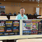 曾朝榮議員表示，「超巨蛋」為了盧秀燕「個人政治宣傳」，一個行政命令就改成「蓋演唱會」。