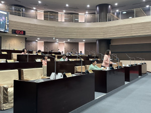 縣議會第7次總質詢首日，議員關心環保教育等問題。（記者扶小萍攝）