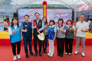 中壢網球場看臺拆除重建暨場地整修工程動土典禮。