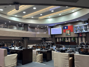 南投縣議會定期會圓滿閉會。（記者扶小萍攝）
