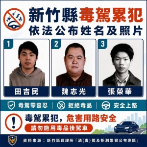 毒駕零容忍。