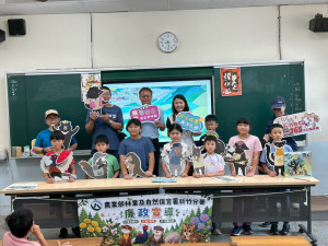清水國小以誠育農永續共好專案宣導。(新竹分署提供)
