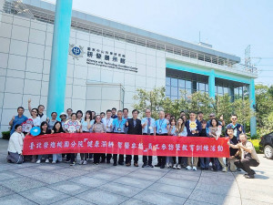 北榮桃園分院院長彭家勛(前排右8，著短襯衫打領帶)率領主管及同仁至國家中山科學研究院龍園院區參訪交流